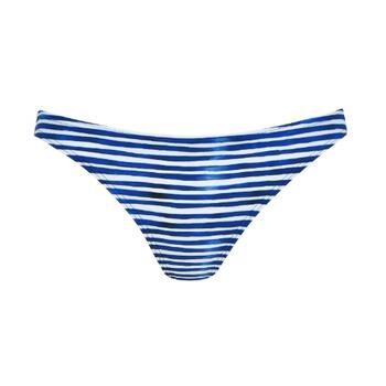 Naturana Badmode Dames Bleu/Blanc Slip de Bikini
