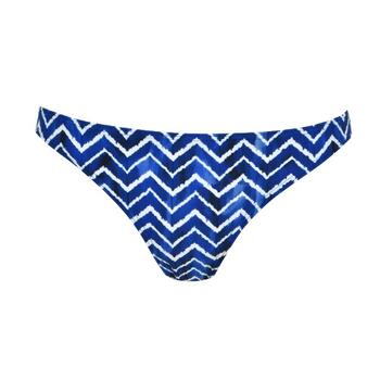 Naturana Badmode Dames Bleu/Blanc Slip de Bikini
