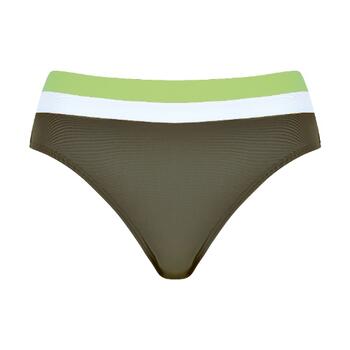 Naturana Badmode Dames Vert/Blanc Slip de Bikini