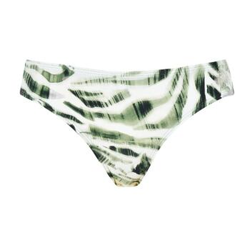Naturana Badmode Dames Vert/Blanc Slip de Bikini