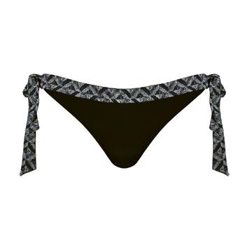 Naturana Badmode Dames Noir/Print Slip de Bikini