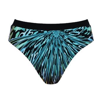 Naturana Badmode Dames Noir/Multicolore Slip de Bikini