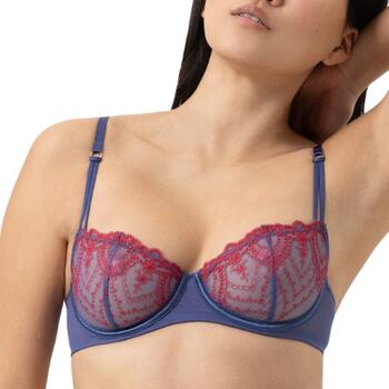Mey Mysterious Bleu/Rouge Soutien-gorge sans forme