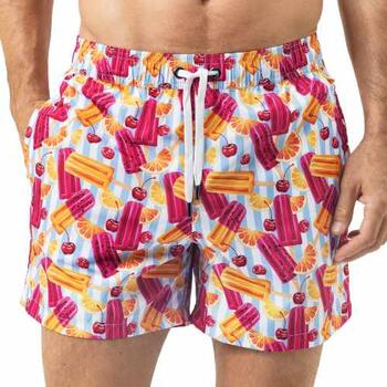 Mey Heren Swimwear Bleu/Blanc Maillot de Bain pour Homme