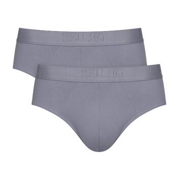 Sloggi Men SLG Base Soft Gris Slip pour Hommes