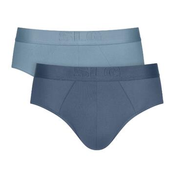 Sloggi Men SLG Base Soft Bleu Slip pour Hommes