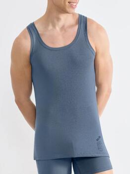 Sloggi Men SLG Base Soft Bleu Singlet pour Hommes