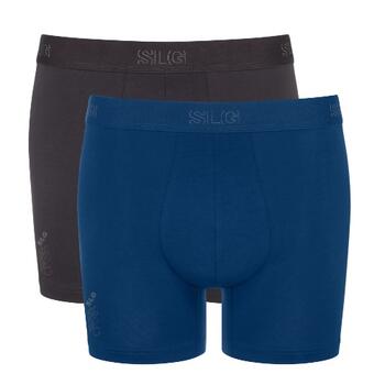 Sloggi Men SLG Base Noir/Bleu Boxer en Coton