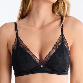 Lisca Destiny Noir Soutien-Gorge sans Armatures en Dentelle