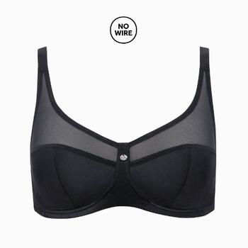 Lisca Tina Noir Soutien-Gorge sans Armatures en Dentelle