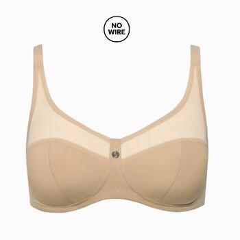Lisca Tina Beige Soutien-Gorge sans Armatures en Dentelle