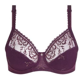 Chantelle Every Curve Aubergine Soutien-Gorge sans Armatures en Dentelle