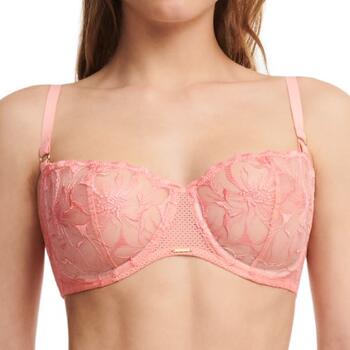 Chantelle Fleurs Peach Pink Soutien-gorge sans forme
