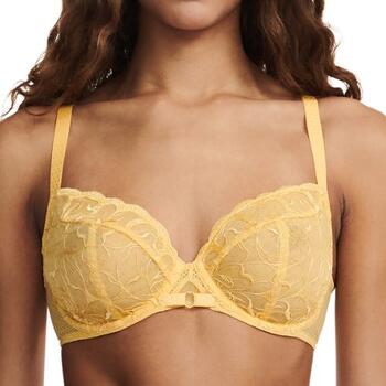 Chantelle Fleurs Jaune Soutien-gorge sans forme