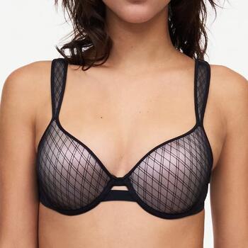Chantelle Smooth Lines Noir/Brun Soutien-Gorge Rembourré