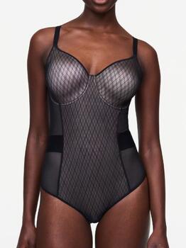 Chantelle Smooth Lines Noir/Brun Corselet