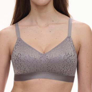 Chantelle Norah Gris Soutien-Gorge sans Armatures en Dentelle