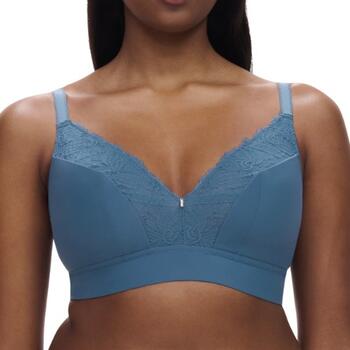 Chantelle Orangerie Dream Jeans Bleu Soutien-Gorge sans Armatures en Dentelle