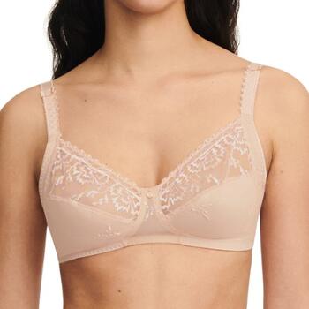 Chantelle Every Curve Beige Soutien-Gorge sans Armatures en Dentelle