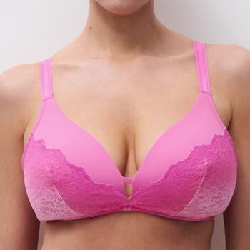 Chantelle Crush Rose Soutien-Gorge sans Armatures en Dentelle