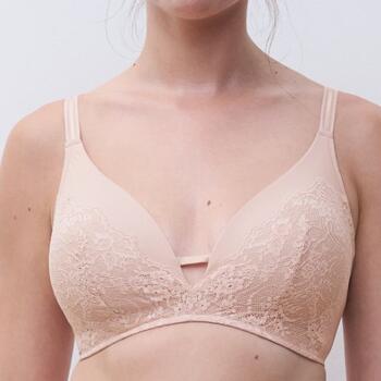 Chantelle Crush Rose Soutien-Gorge sans Armatures en Dentelle
