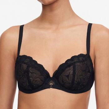 Chantelle Fleurs Noir Soutien-Gorge Rembourré
