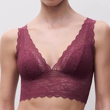 Chantelle Floral Touch Violet Soutien-Gorge sans Armatures en Dentelle