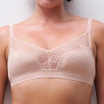 Chantelle Intrique Rose Soutien-Gorge sans Armatures en Dentelle