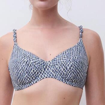 Femilet Badmode Tidra Bleu/Print Soutien-Gorge Bikini Corbeille