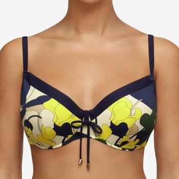 Chantelle Badmode Flowers Bleu/Print Soutien-Gorge Bikini Corbeille