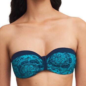 Chantelle Badmode Flowers Bleu Soutien-Gorge Bikini Corbeille