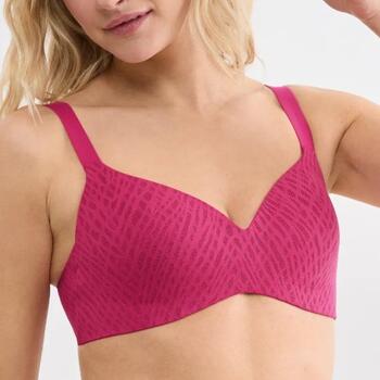 Sloggi Zero Feel Bliss Rouge Soutien-Gorge sans Armatures en Dentelle