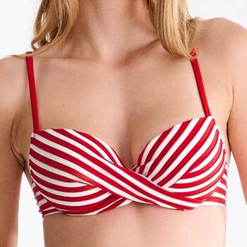 Maillots de bain Lisca Bondi Beach Rouge/Blanc Haut de Bikini Préformé