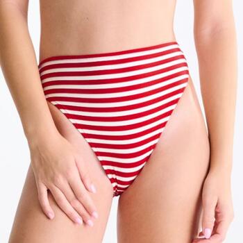 Maillots de bain Lisca Bondi Beach Rouge/Blanc Slip de Bikini