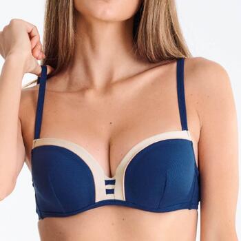 Maillots de bain Lisca Sydney Bleu Marine Haut de Bikini Préformé