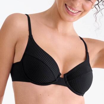 Maillots de bain Lisca Florida Noir Soutien-Gorge Bikini Corbeille