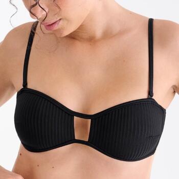 Maillots de bain Lisca Florida Noir Haut de Bikini Préformé