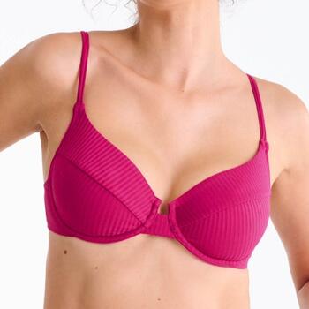 Maillots de bain Lisca Florida Cyclamen Rose Soutien-Gorge Bikini Corbeille