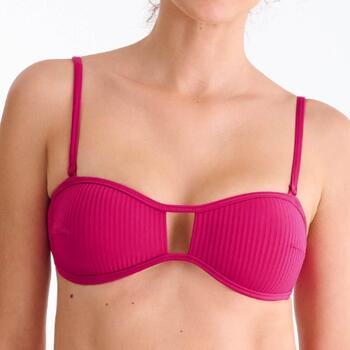 Maillots de bain Lisca Florida Cyclamen Rose Haut de Bikini Préformé