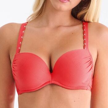 Maillots de bain Lisca Panama Rouge Bikinitop Push Up