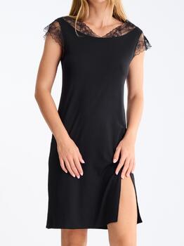 Lisca Destiny Noir Chemise de Nuit