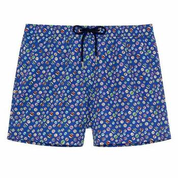 HOM Swimwear SoCoa Bleu/Print Maillot de Bain pour Homme