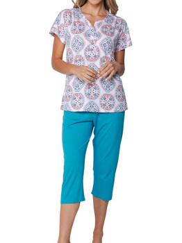 Pastunette Dames Turquoise Pyjama