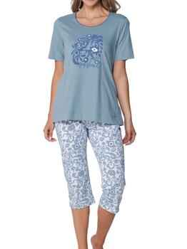 Pastunette Dames Bleu Pyjama