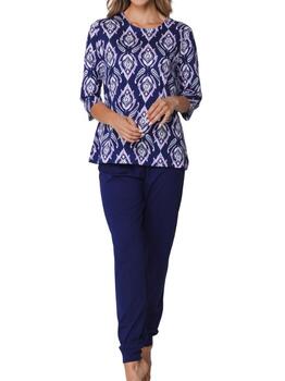 Pastunette Dames Bleu Marine Pyjama