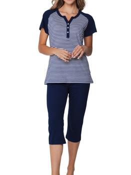 Pastunette Dames Bleu Marine Pyjama