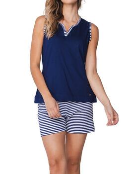 Pastunette Dames Bleu Marine Shortama