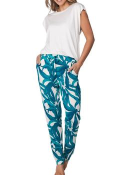 Pastunette Dames Turquoise Pyjama