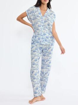 Triomphe Boyfriend Fit Bleu Pyjama