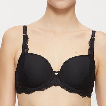 Triomphe Wild Peony Florale Noir Soutien-Gorge Rembourré